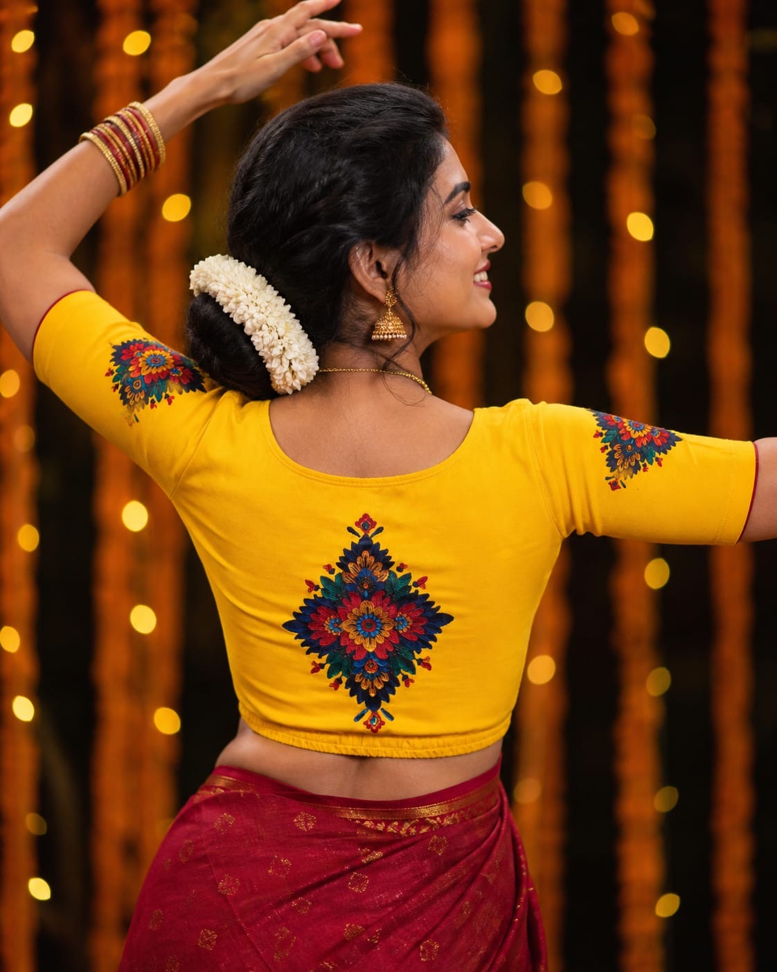 Mustard Yellow Stretchable Blouse